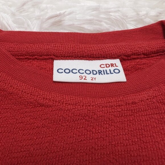 Coccodrilla Unisex Red cool glass Printed Crew Neck Loopknit Sweatshirt NWOT 2T - Picture 6 of 7